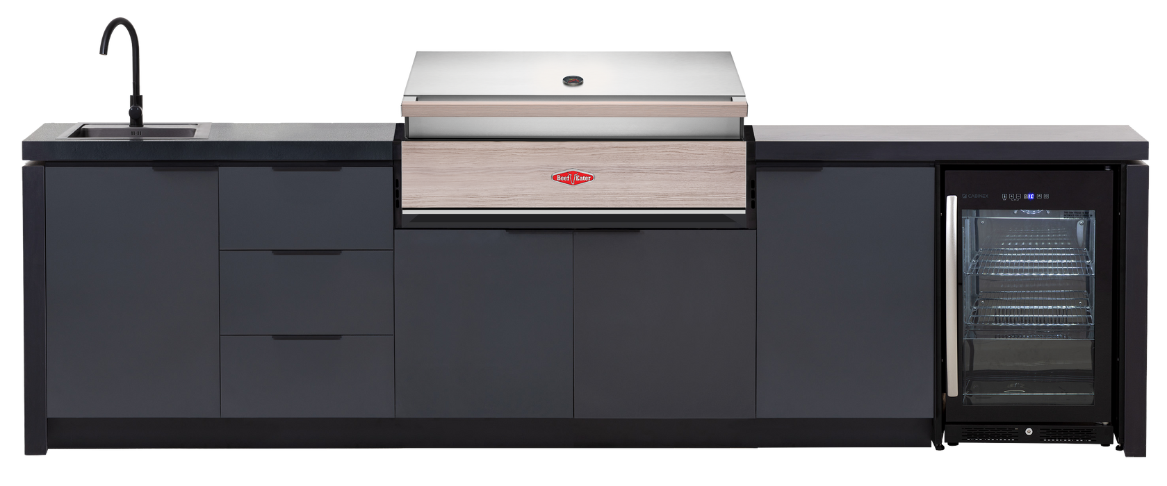 Cabinex Premium Kitchen Paired with BeefEater 1500 Series Grill