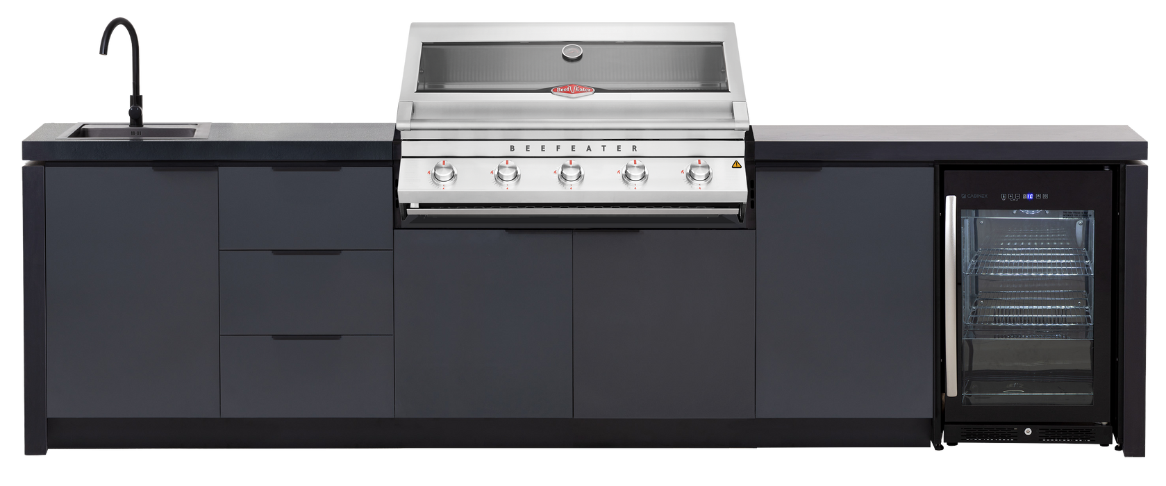 Cabinex Premium Kitchen paired with BeefEater 7000 Classic Series Grill