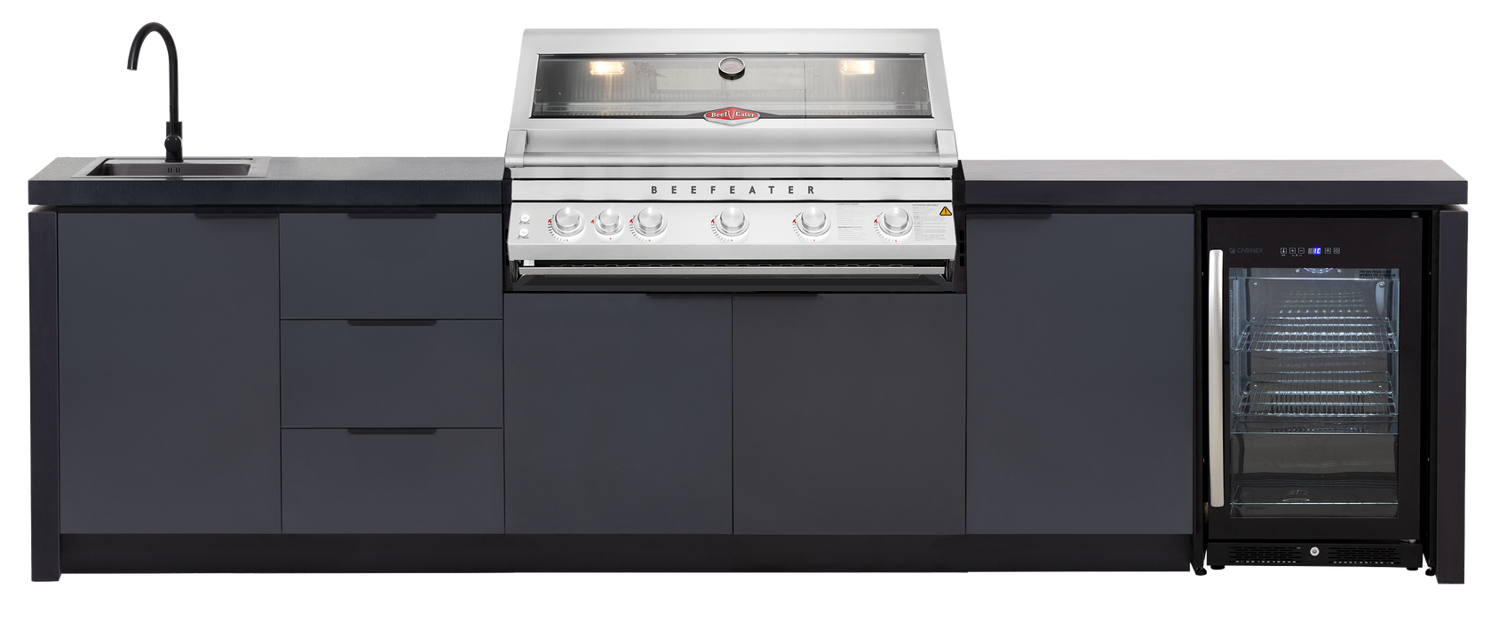 Cabinex Premium Kitchen paired with BeefEater 7000 Premium Series Grill