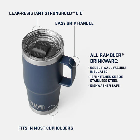 YETI Rambler 20 oz (591 ml) Travel Mug